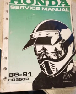 1986-1991 Honda CR250R motorcycle workshop service repair  manual 61KS705 - Picture 1 of 8