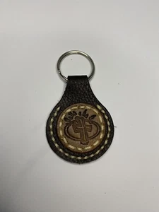 Handgefertigter Leder Schlüsselanhänger Anhänger Kreuz christlich braun rustikal - Bild 1 von 2