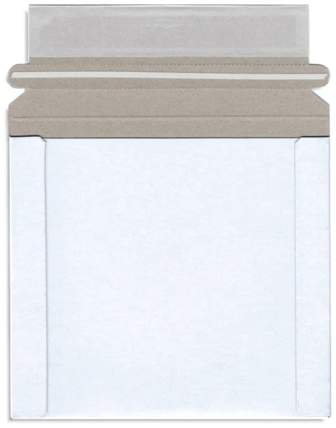 Paquete de 100 sobres de CD/DVD de cartón de 6 3/8" x 6" ¡con tira de pelar y sellar! Foto 1 de 1