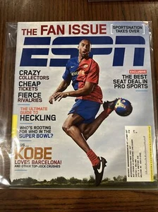 KOBE BRYANT FEBRUARY 9 2009 ESPN THE MAGAZINE BARCELONA COVER THE FAN ISSUE !! - Picture 1 of 8