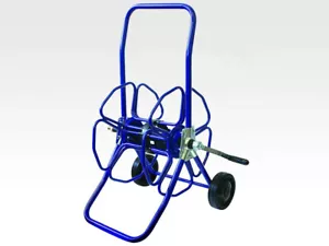 Blue Heavy Duty Metal Hose Reel With Wheels - Only Reel - Picture 1 of 1