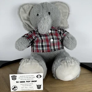 Camisa de felpa con franela Build A Bear Gray Elephant 2019 - Imagen 1 de 8