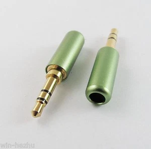 1x Grün 3,5 mm Stecker 3 Pole Stereo Reparatur Audio Kopfhörer TRS Stecker Löten - Bild 1 von 2