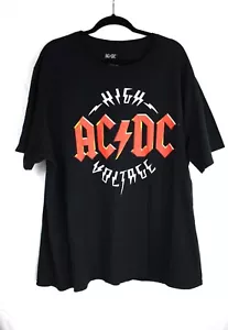 AC/DC High Voltage Men's Black T-Shirt Short Sleeve Rock Music 3XL - Picture 1 of 4