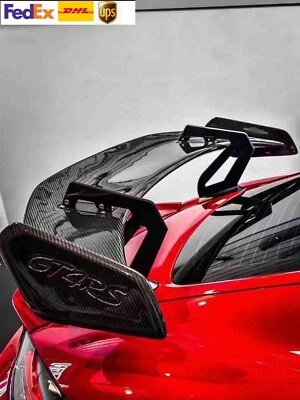 Carbon Fiber Rear Spoiler Wing For Porsche 718 981 987 Boxter Cayman  - Image 1 of 4