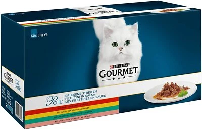 PURINA GOURMET Perle Katzenfutter in Soße 60er PACK Katzennassfutter 60 x 85 g - Bild 1 von 4