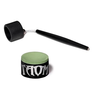 Taom V10 Billiard Pool Cue Premium Chalk Green - with Chalk Holder - Picture 1 of 10