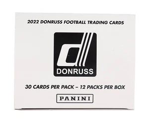 2022 Panini Donruss Football Factory Sealed Fat Pack | 12 NFL Pack Box - Bild 1 von 9