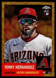 2022 Topps Chrome Platinum Anniversary YONNY HERNANDEZ GOLD WAVE REFRACTOR 47/50 - Picture 1 of 2