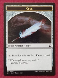 Magic The Gathering COMMANDER 2018 C18 CLUE CONSTRUCT token card MTG - Picture 1 of 2