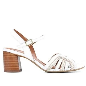 NATURALIZER Block Heel Leather Sandal Size 6. - Picture 1 of 16