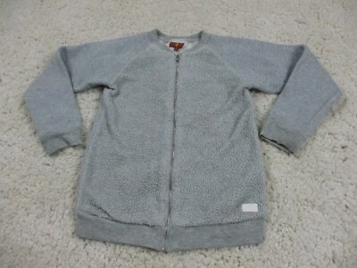Chaqueta 7 for All Mankind Niñas 6X Gris Cremallera Completa Sudadera Polar Logo Niños Top Foto 1 de 4