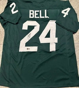 Camiseta Beckett autografiada por Le'Veon Bell firmada por el estado de Michigan certificado de autenticidad bajo - Imagen 1 de 3