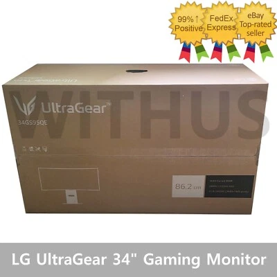 LG 34GS95QE Ultra Gear 34" OLED Curved Gaming Monitor 240Hz 21:9 800R 0.03ms GtG - Image 1 of 2