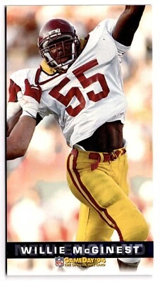 1994 Fleer GameDay - #268 Willie McGinest (RC) New England Patriots  - Image 1 of 2