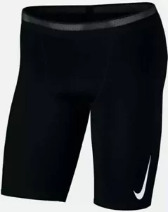 NEW Nike Aeroswift 1/2 Half Tight Running Racing Black Men's Size XL AR3246-010 - Picture 1 of 6