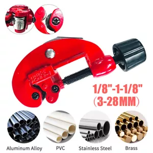 Carbon Steel Tubing Cutter 1/8" to 1-1/8" Stainless Steel Copper Pipe Cutter - Picture 1 of 19