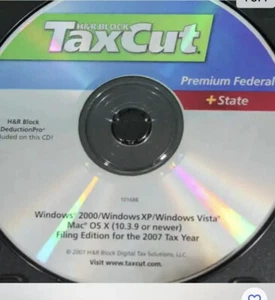 H&R Block TaxCut 2007 Premium Federal + State [OLD VERSION] [CD-ROM] [CD-ROM] - Picture 1 of 1