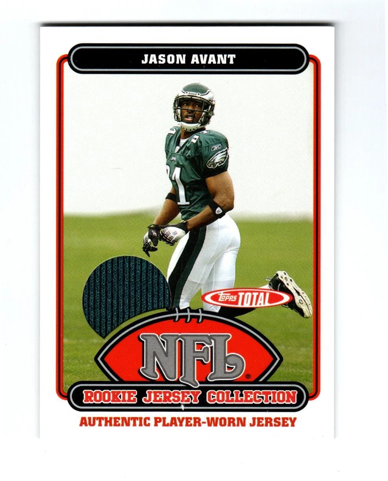 2006 Topps Total Rookie Jerseys #41TE Jason Avant - Image 1 of 1