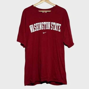 Camiseta De Colección Nike Washington State Cougars WSU Granate Centro Swoosh Grande L - Imagen 1 de 4