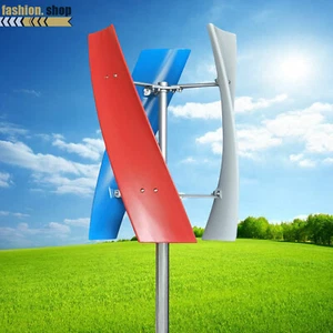 400W 24V Vertical Axis Wind Power Turbine Generator Controller Home Windmill Kit - Bild 1 von 16
