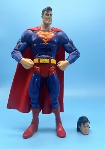 DC Universe Super Heroes Superman 6" Figure with extra Head Mattel - Picture 1 of 18