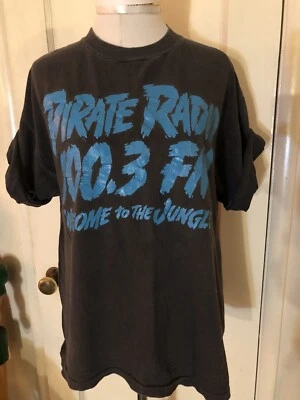 Camiseta De Colección Pirate Radio 100.3 FM Música Rock Puntada Única LOS ANGELES Foto 1 de 3