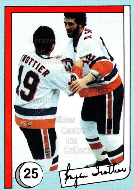 1985 New York Islanders News Bryan Trottier #25 Darryl Sutter, Bryan Trottier - Image 1 of 1