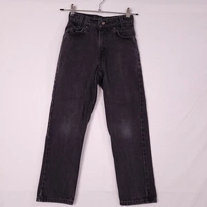 Levi's 550 Relaxed Fit Adult Boys Black Denim Pants Size 9 Slim - Picture 1 of 10