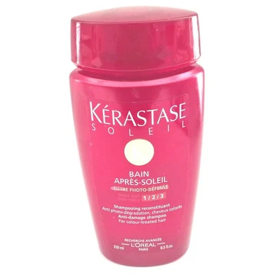 Champú antidaños Kerastase Soleil Bain Apres cabello tratado con color 8,5 fl oz NUEVO Foto 1 de 4
