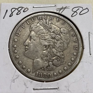 1880 silver morgan dollar - Picture 1 of 2