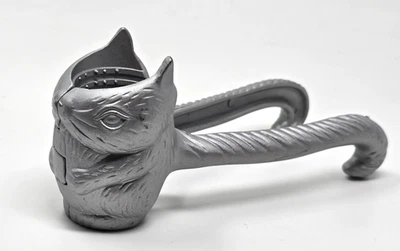 Vintage Cast Aluminum Metal Squirrel Nutcracker Unique Design 7" - Image 1 of 4