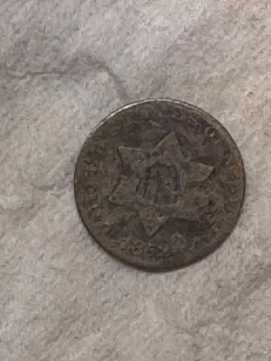 1852 Three Cent Silver Coin - Image 1 of 2