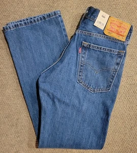 Levi's 517 Jeans Uomo 32x29 Bootcut Lavaggio Medio Blu Denim - Nuovo con etichette - Foto 1 di 11
