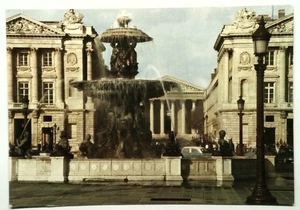 Fuente postal fotocromática vintage de París Place de la Concorde - Imagen 1 de 2