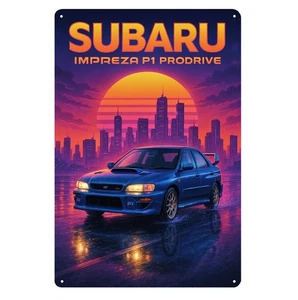 Subaru Impreza P1 Prodrive Car Metal Poster - Tin Sign - Size:20x30cm - Picture 1 of 5