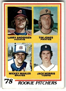 1978 Topps #703 Larry Andersen/Tim Jones/Mickey Mahler/Jack Morris EX Excellent - Bild 1 von 2