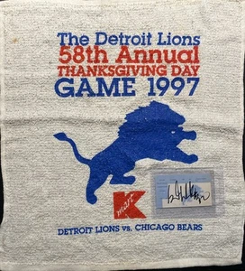 Thanksgiving 1997 Ticket & Towel Lions Bears Bryant Westbrook Auto Sanders 3 TDS - Bild 1 von 6