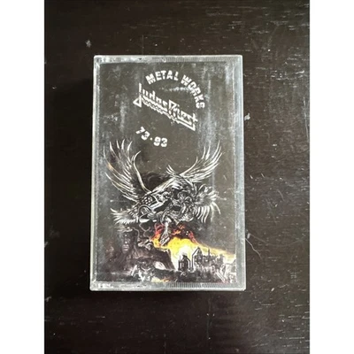 Judas Priest Metal Works 73-93 Cassette Rob Halford Hits Vintage Heavy Untested - Image 1 of 4