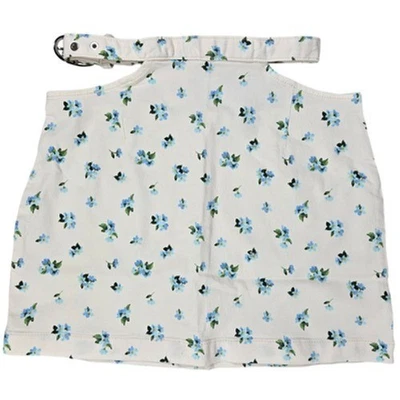WeWoreWhat Cut Out Skirt in Ivory Watercolor Ditsy S NWT - Image 1 of 4