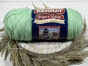Bernat Super Value 08886 Mint Acrylic Yarn - Picture 1 of 4