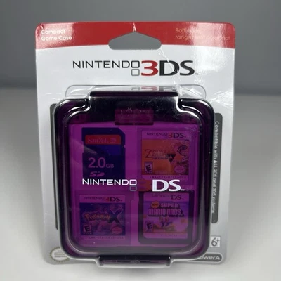 Estuche de Juego Compacto Nintendo 3DS Transparente Púrpura Tiendas 16 Tarjetas de Juego Nuevo Foto 1 de 2