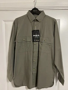 BSA Guns Shirt Green 100% Cotton Men's Shooting Hunting CountrySize Small Adults - Picture 1 of 4
