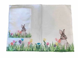 New! Easter Bunny Placemats and Napkins • Fabric • 2 Sets • New with Tags - Picture 1 of 4