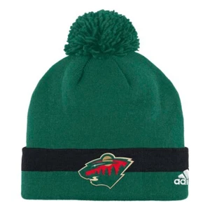 Minnesota Wild NHL Unisex Adidas Bobble Gorro, Talla Única, Verde - Imagen 1 de 2
