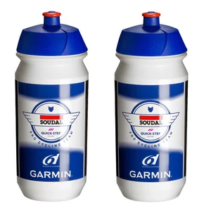 2 x SOUDAL QUICK STEP BIKE OFFICIAL TACX 2024 PRO CYCLING TEAM BIKE WATER BOTTLE - Picture 1 of 1