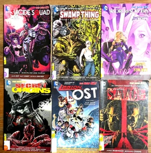 Lot Of 6 DC Comics New 52! TPB Graphic Novels Suicide Squad Swamp Thing - Picture 1 of 3