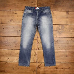 Vintage Levis 504 Y2K Jeans 33 x 30 Stonewash Straight Blue Red Tab Denim - Picture 1 of 10