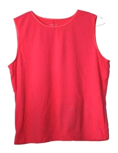 CHRISTOPHER & BANKS TEE SHIRT ladies size PXL melon pink sleeveless 100% cotton - Picture 1 of 5