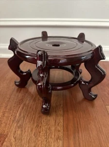 "Soporte para maceta pecera pecera de palisandro oriental para muebles de 12"" de diámetro" - Imagen 1 de 16
